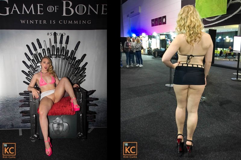 Kim Cums: The Many Outfits of Kim at Sexpo