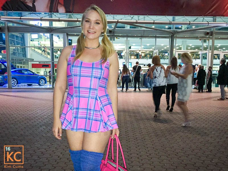 Kim Cums: Tartan BlackMilk Barbie vs Candy Hearts Inside Out Dress