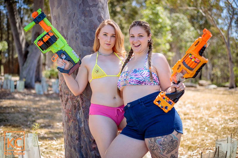 Kim Cums: Nerf Gun Babes με την Rachel Organa