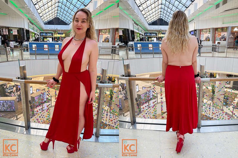 Kim Cums: Puta de compras - Centro comercial